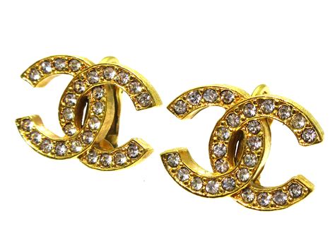 chanel earings ebay|vintage Chanel earrings for sale.